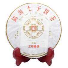 2019年番顺茶业357克正印熟饼